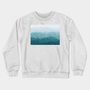 Snowy Jungle Abstract Crewneck Sweatshirt